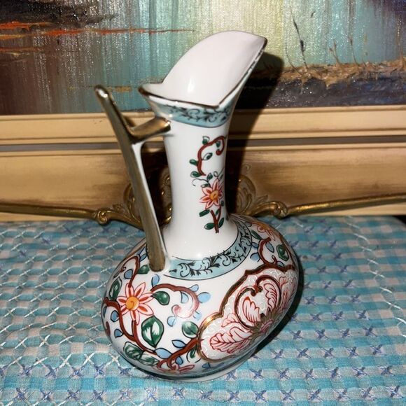 Vintage Hand Painted Lenwile Ardalt Fine China Pitcher Vase Made in Japan - Picture 2 of 7